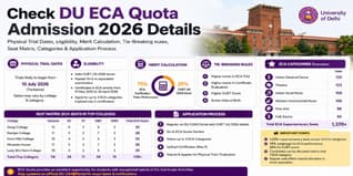 Delhi University ECA Quota Admission 2026: Dates, Trials, Eligibility, Merit List, Seat Matrix